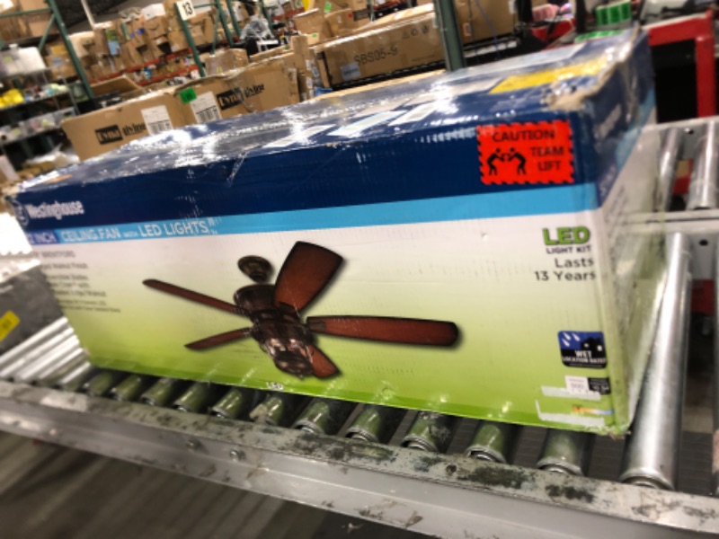 Photo 1 of WESTINGHOUSE 52 INCH CEILING FAN WITH LED LIGHTS