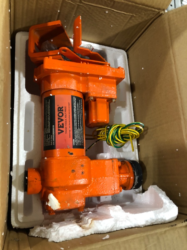 Photo 2 of VEVOR Fuel Transfer Pump, 12V DC 20 GPM 1/4 HP, High Flow Cast Iron Gasoline Extractor Pump with Fuel Collection Box Design for Gasoline, Diesel, Kerosene, Ethanol & Methanol Blends, and Biodiesel