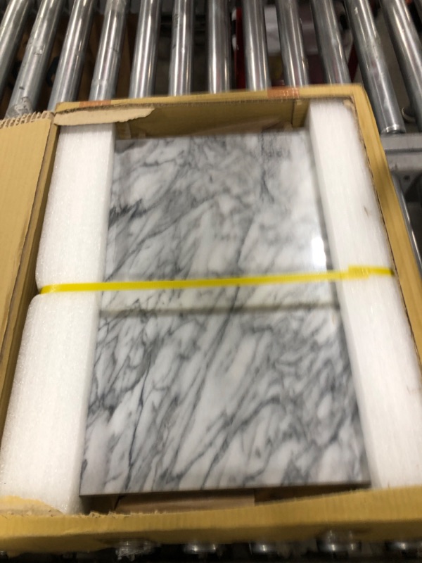 Photo 2 of Thirteen Chefs Marble Pastry Board 16x12 with Rubber Feet