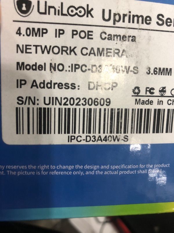 Photo 3 of UNILOOK 4MP IP PoE Turret Camera with Microphone/Audio, Security Camera Outdoor Indoor with 90° Wide Angle, IP66 Weatherproof, 50Ft Night Vision NDAA Compliant, U Series