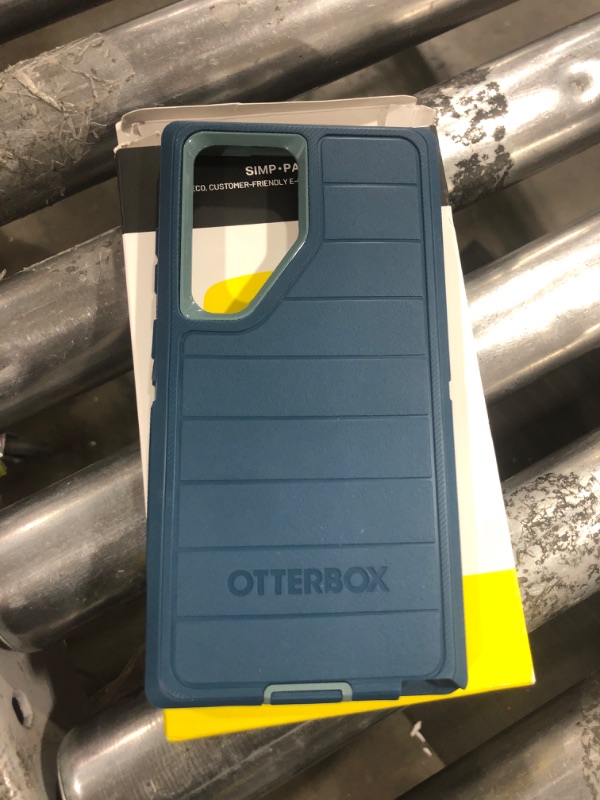 Photo 2 of OtterBox Galaxy S23 Ultra (Only) - Defender Series Case - Manoeuvre (Blue) - Rugged and Durable - with Port Protection - Case Only - Microbial Defense Protection - Non-Retail Packaging