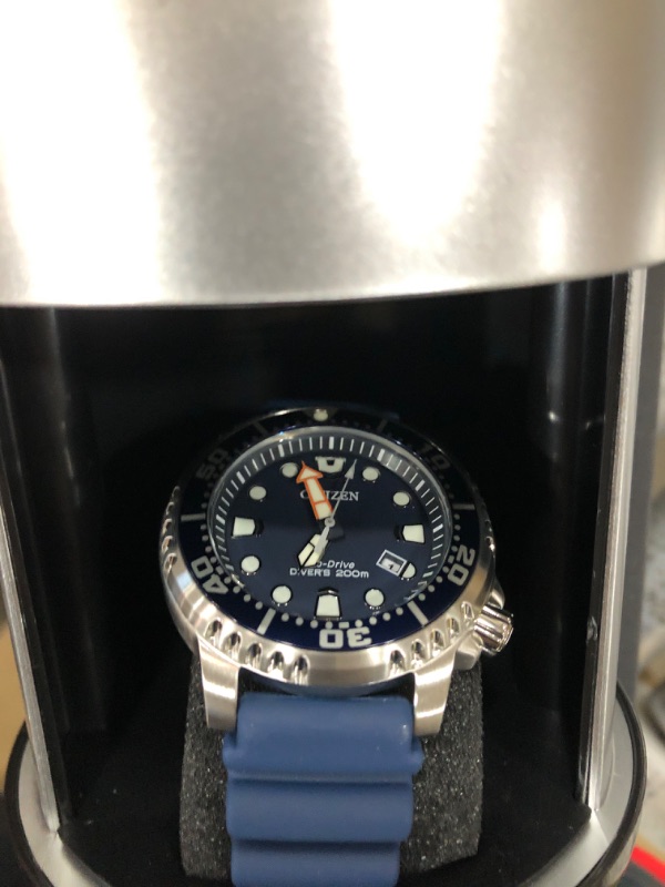 Photo 2 of Citizen Men's Eco-Drive Promaster Diver Blue Strap Watch 42mm BN0151-09L