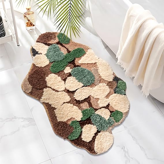 Photo 1 of 
LEVINIS Moss Bath Rugs Cute Decorative Moss Accent Rug for Bathroom Soft Shag Bedroom Area Rugs Throw Non Slip Washable Bath Mat Kitchen Rugs 35''..