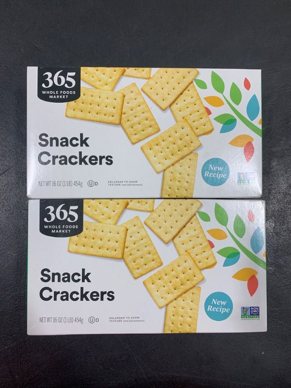 Photo 2 of 2 Pack- 365 by Whole Foods Market, Natural Buttery Flavor Snack Crackers, 16 Ounce