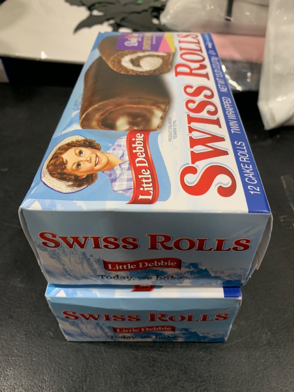 Photo 2 of [Pack Of 2] tle Debbie Swiss Rolls, 12 Twin-Wrapped Cake Rolls, 13.0 oz Box