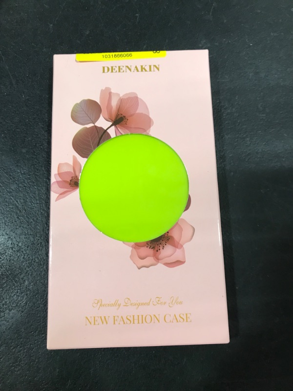 Photo 2 of DEENAKIN Designed for iPhone 15 Case with Screen Protector - Enhanced Camera Protection - Smooth Baby Skin-Like Feel Silicone Cover - Slim Fit Protective Phone Case 6.1" - Fluorescent Yellow