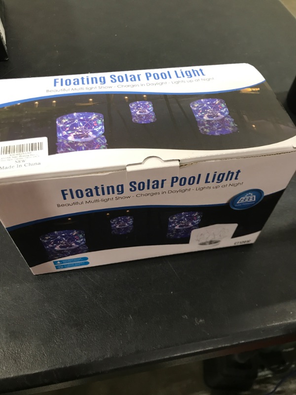 Photo 2 of LENONE Solar Floating Pool Lights, 5.6 Inches LED Colored Light Up Solar Pool Lights, IP68 Waterproof Pool Lights That Float, Multicolor Square Solar Floating Lights for Pool Party Garden Decor (2PCS)