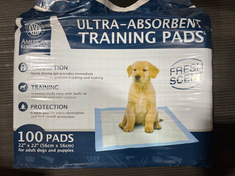 Photo 2 of Kennel Club Scented Puppy Training Pads with Ultra Absorbent Quick Dry Gel – 22 x 22 Pee Pads for Dogs - Fresh Scented - Pack of 100