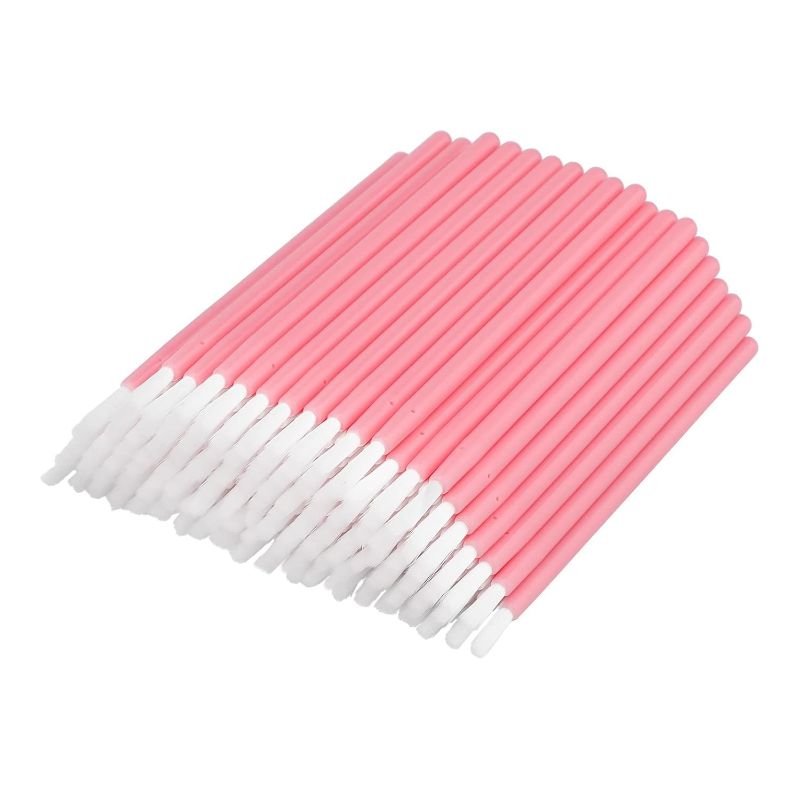 Photo 1 of Disposable Lipstick Gloss Wands with Pink Handle Makeup Kits-Pack of 100?Pink?
