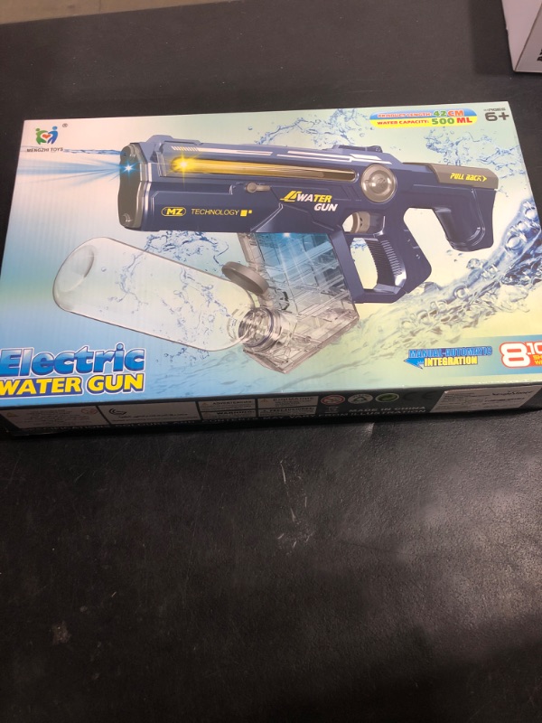 Photo 2 of EagleStone Electric Water Gun for Kids Adults with LED Lights, Super Battery Powered Squirt Gun,Automatic Soaker Water Gun 650CC Capacity, 33FT Range,Pool Beach Outdoor Party Toys for Kids Ages 8-12