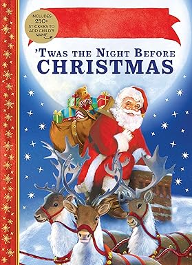 Photo 1 of &apos;Twas the Night Before Christmas Personalized Book with Stickers, (Hardcover)