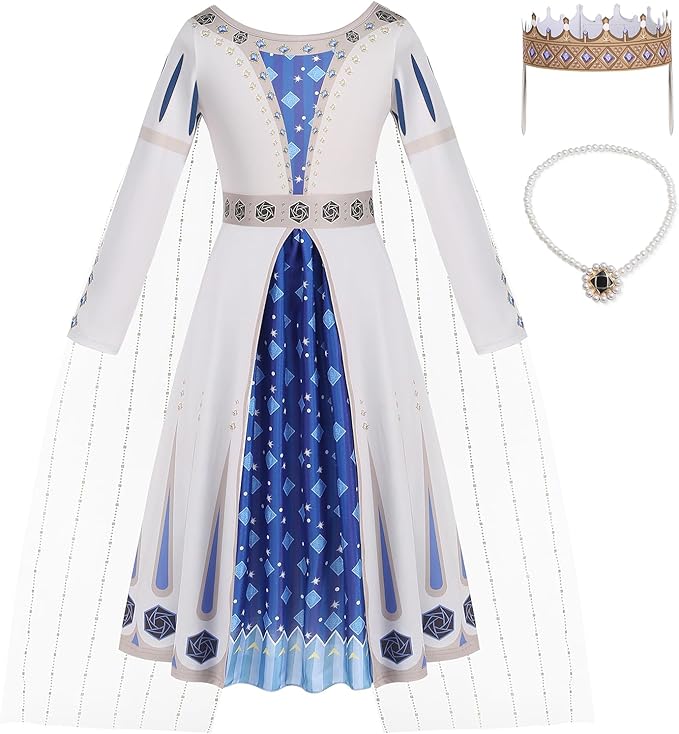 Photo 1 of  6/7  Wish Amaya Queen Costume for Girls Dress up Cosplay Costume Halloween Outfits with Necklace