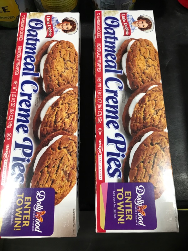 Photo 2 of 2 pack Little Debbie Oatmeal Crème Pies