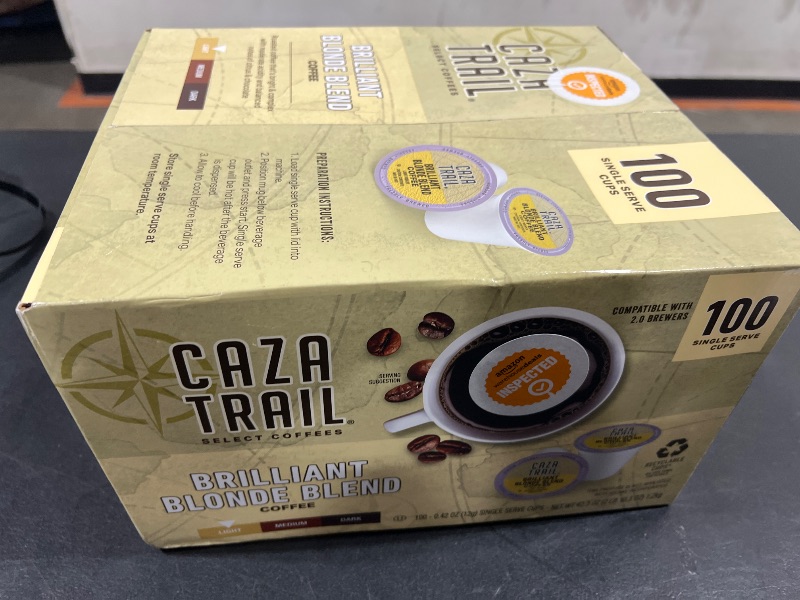 Photo 2 of Caza Trail Coffee Pods, Blonde Roast, Single Serve (Packing May Vary) , 100 Count (Pack of 1) BB  01-12-2025