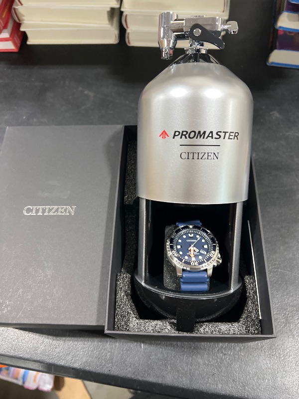 Photo 2 of Citizen Men's Eco-Drive Promaster Diver Blue Strap Watch 42mm BN0151-09L