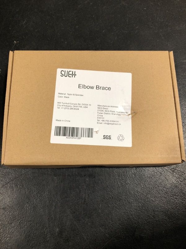 Photo 1 of SUEH DESIGN Elbow Brace for Tendonitis and Tennis Elbow, Golfers Elbow for Men Women, One Pair Elbow Wraps, Support for Weightlifting, Injury Recovery, Pain Relief, Black