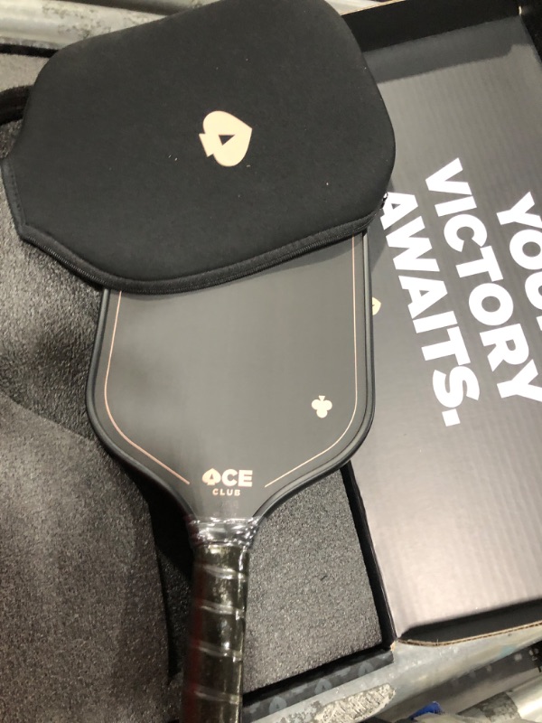 Photo 2 of ACE Pickleball Club - Thermoformed Premium Pickleball Paddle, Made of Carbon Fiber - USAPA Approved Best Pickle Ball Racket for Tournament Play - Ultimate Spin & Control with Honeycomb Core