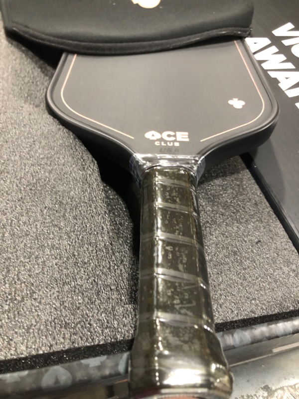 Photo 3 of ACE Pickleball Club - Thermoformed Premium Pickleball Paddle, Made of Carbon Fiber - USAPA Approved Best Pickle Ball Racket for Tournament Play - Ultimate Spin & Control with Honeycomb Core