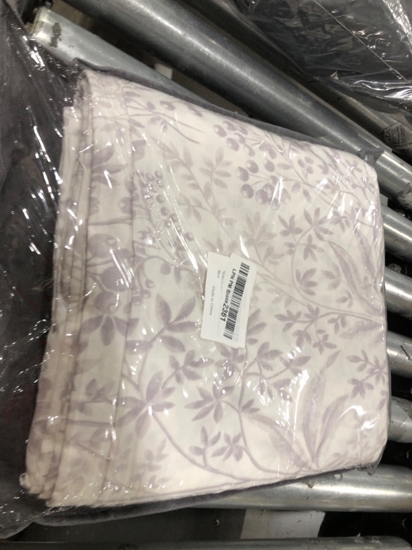 HoneiLife Cotton Duvet Cover Queen Floral Comforter Cover 3PC, Soft