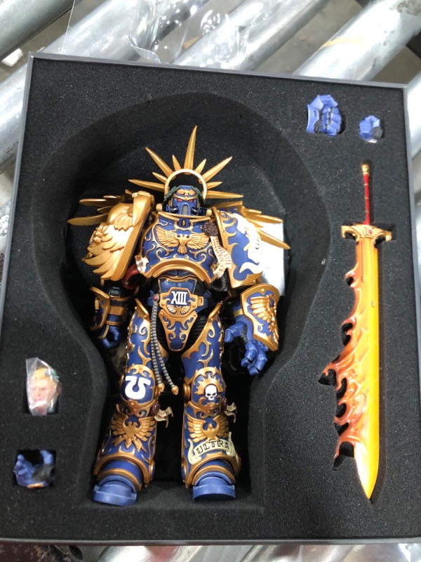 Photo 1 of JOYTOY 7-inch Warhammer 40K 1/18 Action Figure, Ultramarines Primarch Roboute Guilliman Collection, Gift for Action Figure Lovers & Collectors Above 15 Years Old