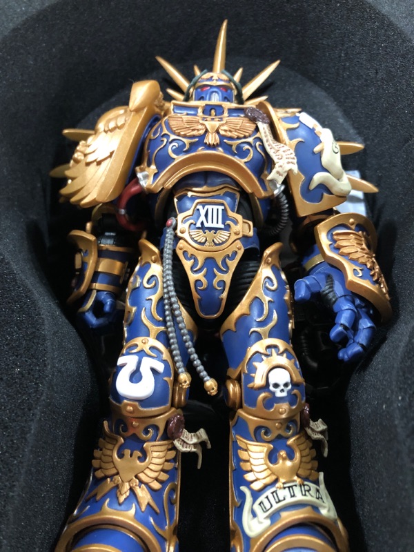 Photo 1 of JOYTOY 7-inch Warhammer 40K 1/18 Action Figure, Ultramarines Primarch Roboute Guilliman Collection, Gift for Action Figure Lovers & Collectors Above 15 Years Old