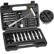 Photo 1 of BESTNULE Punch Set, Pin Punches, Punch Tool, Roll Pin Punch Set, Made of High Quality Metal Material Including Punches and Hammer, Mechanical Repair Tool, with Organizer Storage Box (with Bench Block)
