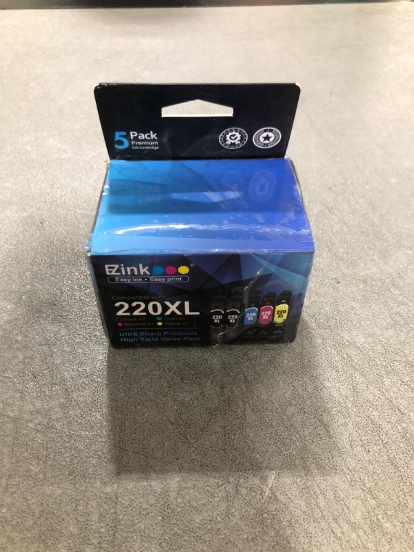 Photo 2 of E-Z Ink (TM) Remanufactured Ink Cartridge Replacement for Epson 220 XL 220XL T220XL to use with WF-2760 WF-2750 WF-2630 WF-2650 WF-2660 XP-320 XP-420 XP-424(2 Black