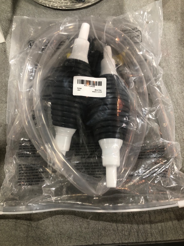 Photo 1 of Snwoygr Siphon Pump, Enlarged Caliber Siphon Fuel Hand Pump with 6.6 Ft Durable PVC Siphon Hoses, Third Generation Gas Siphon Pumps with Return Valve for Gasoline, Oil, Diesel, Water, Liquid, Fluid