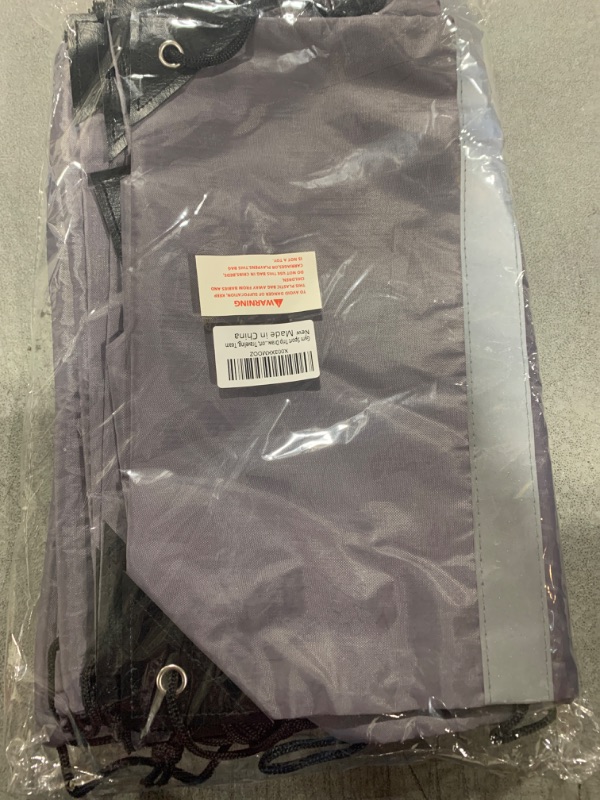 Photo 1 of Drawstring Backpack with Reflective Strip, Backpacks Bulk String Bag Backpack Cinch Sack Bag for Gym Sport Trip Drawstring Backpack for Sport, Traveling, Team (16Pcs, Grey)