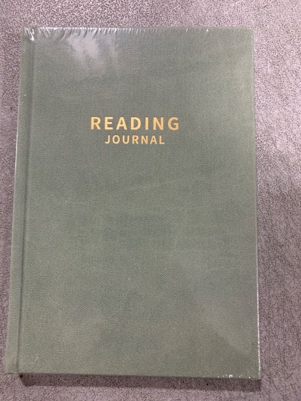 Photo 2 of Amoroud Reading Journal - Book Journal for Book Lovers & Readers, 8.5" x 5.8", leather hardcover, ribbon bookmarks, back pocket, Premium Paper - Review and Track Your Reading. Green