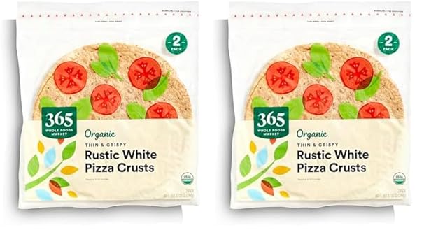 Photo 1 of 365 by Whole Foods Market, Pizza Dough Rustic White Thin And Crispy Organic, 10 Ounce (Pack of 2)
