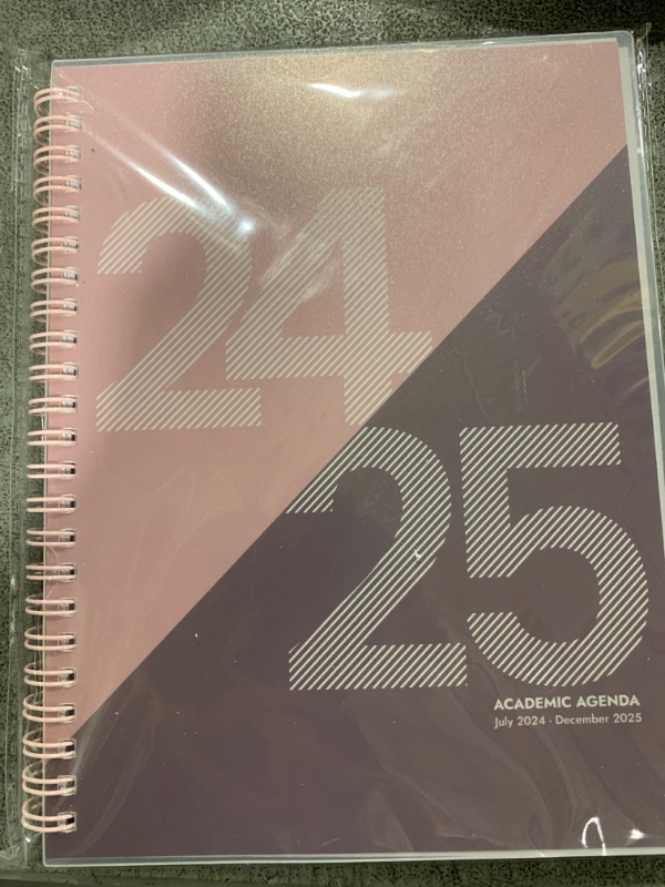 Photo 2 of Rileys Planner 2024-2025 Academic Year, 18-Month Academic Weekly Planner - Geographic Weekly & Monthly Agenda Planner, Flexible Cover, Notes Pages, Twin-Wire Binding (8 x 6 inch, Pink) JULY 2024-JANUARY 4,2026