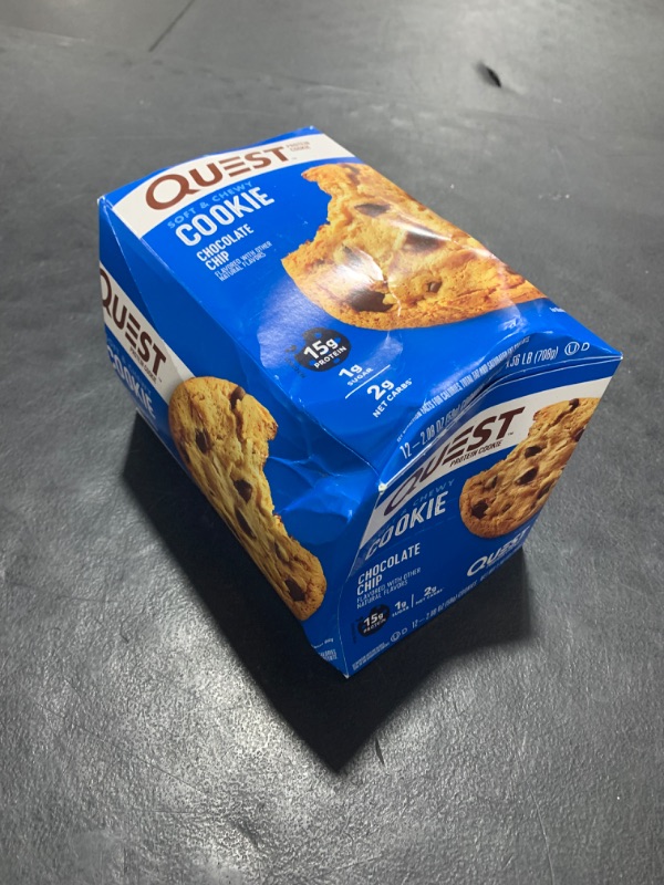 Photo 2 of Quest Nutrition Chocolate Chip Protein Cookie; Keto Friendly; High Protein; Low Carb; 12 Count - BBD 10/10/24