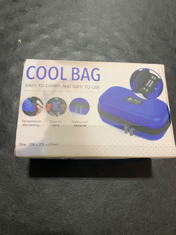 Photo 2 of Insulin Cooler Travel Case TSA Approve,Refrigerated Medication Diabetic Cooler for Travel with Temperature Display with 2 Ice Pack(8.1inch*3.1inch*5.1inch)