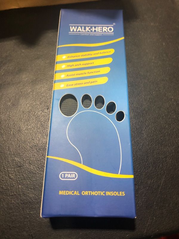 Photo 2 of Plantar Fasciitis Feet Insoles Arch Supports Orthotics Inserts Relieve Flat Feet, High Arch Mens 7