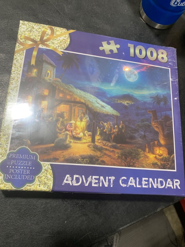 Photo 2 of Advent Calendar 2024 Jigsaw Puzzles for Adults Kids - 24 Boxes Christmas Puzzles, Christmas Holiday Countdown Calendar Gifts for Kids Teens Women Men, 1008 Pieces, 27.6x19.7 inch