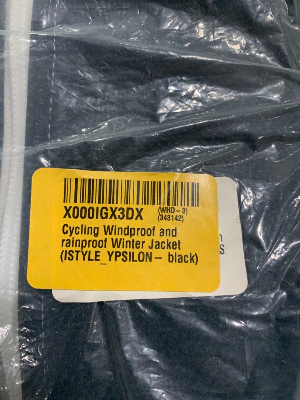 Photo 2 of Cycling Windproof and rainproof Winter Jacket (ISTYLE_YPSILON - black) / XS