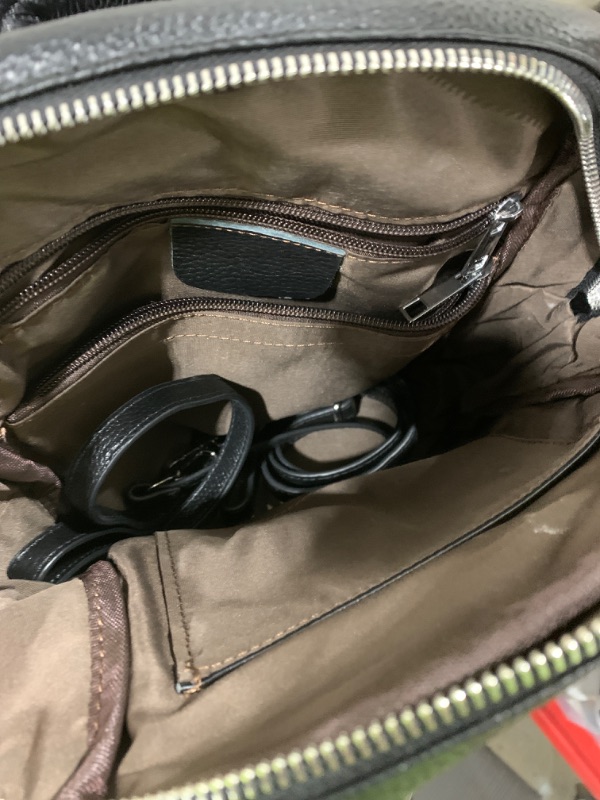 Photo 1 of ALTOSY Mini Genuine Leather Backpack for Women Convertible Backpack Purse Shoulder Handbag Crossbody Bag 4 in 1 to Carry?S54 Black?