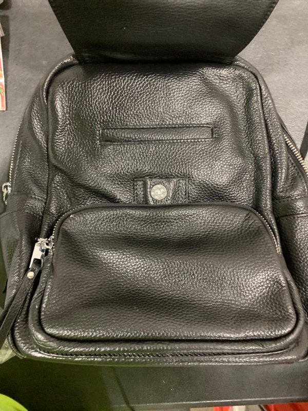 Photo 1 of ALTOSY Mini Genuine Leather Backpack for Women Convertible Backpack Purse Shoulder Handbag Crossbody Bag 4 in 1 to Carry?S54 Black?