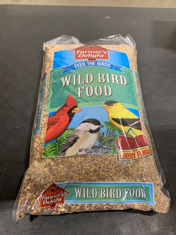 Photo 2 of Wagner's 53002 Farmer's Delight Wild Bird Food with Cherry Flavor, 10-Pound Bag