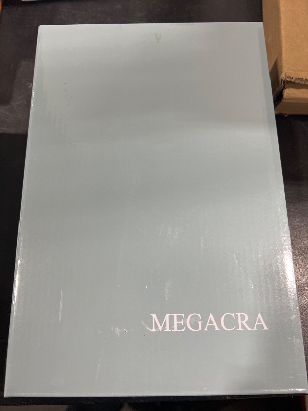 Photo 1 of MEGACRA Cedar Cigar Humidor, Leather Surface Handmade Real Solid Spanish Cedar Wood Lined Cigar Desktop Box with Hygrometer and Humidifier Portable Travel Cigar Humidor Holds 20-30 Cigars