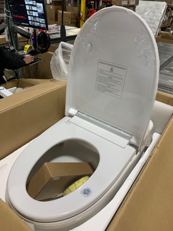 Photo 3 of  LEIVI Smart Toilet with Built-in Bidet Seat, Tankless Toilet with Auto Lid Opening, Closing and Flushing, Heated Seat, Digital Display, Remote Control, Elongated 