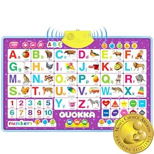 Photo 1 of Quokka Alphabet Poster Educational Toy for 3-4 Year Old – ABC Learning Wall Chart for Toddlers – Interactive Speech Therapy Game for Kids 5-6-7 yo – Talking for Girl & Boy