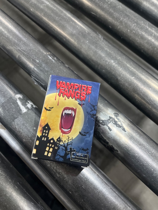 Vampire Teeth Fangs for Adults with Upgraded Reusable Adhesive