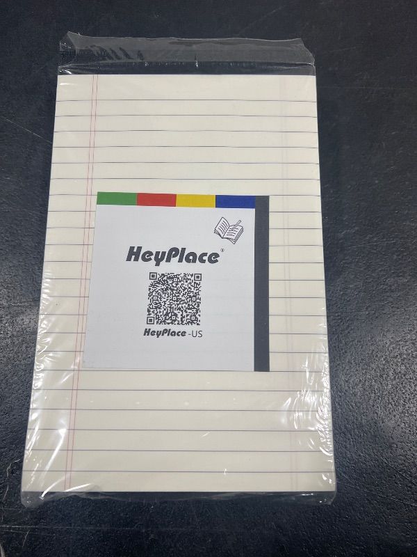 Photo 2 of HEYPLACE 12PCS Legal Pads, 5 x 8 Inch White Legal Notepads Small Lined Note Pads 30 Sheets Perforated Writing Pads for School College Office