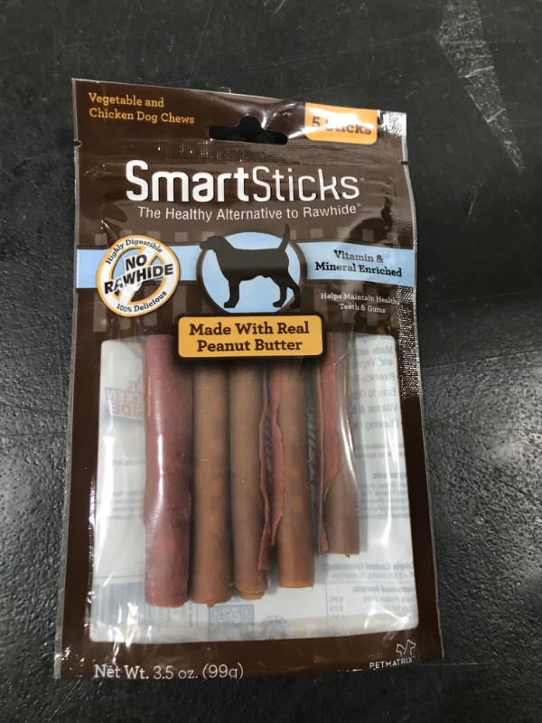 Photo 2 of SmartBones SmartSticks Peanut Butter Chews Dog Treats