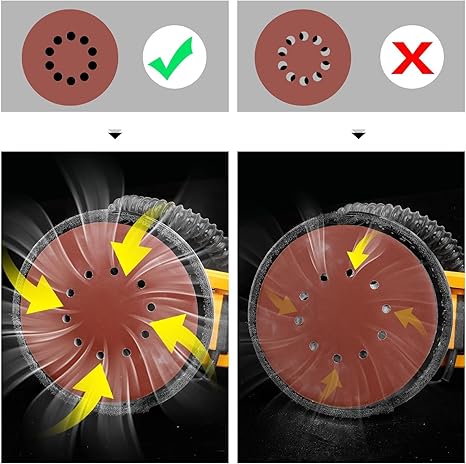 Photo 1 of ZHJAN 9 Inch/10 Hole Sanding Discs,Sanding Disc for Drywall Sander Wood Furniture Finishing, Sanding Pads for Drywall Sander Long Neck Sander (40/60/80/100/120/150/180/240/320/400 Grits-20pcs)