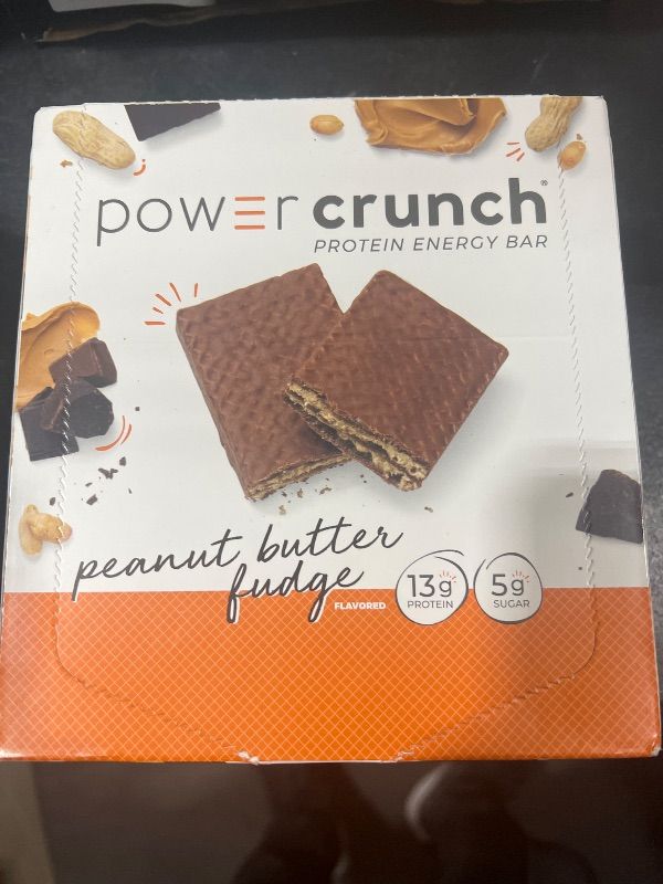 Photo 2 of EXP   06-19-2025    BioNutritional Research Group Power Crunch Protein Energy Bar Peanut Butter Fudge 12 Bar(S)