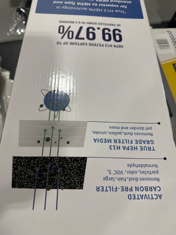 Photo 2 of [ELOWOKE] 4-Pack 4825 HEPA Filter B Compatible with Germ-Guardian Air Purifier Filter Replacement for Model FLT4825 AC4825 AC4300 and more, 4X H13 HEPA Filters and 10X Carbon Pre-Filter