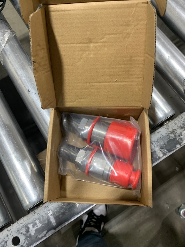 Photo 2 of 1/2" Body ISO 16028 Skid Steer Bobcat Flat Face Hydraulic Quick Connect Couplers & 5/8? JIC Thread Size,The Universal Quick Disconnect Coupler for Bobcat Case/New Holland etc+